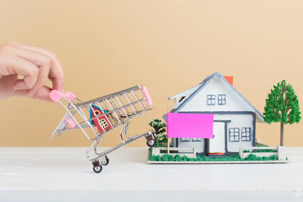 property market house shopping cart